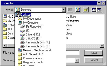 Save to Desktop